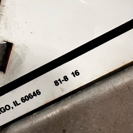 Vintage トレーラー ハザード フリップ メタルサイン 19-104-4