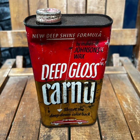 vintage　DEEP GLOSS CARNU WAX CAN　16-C-5