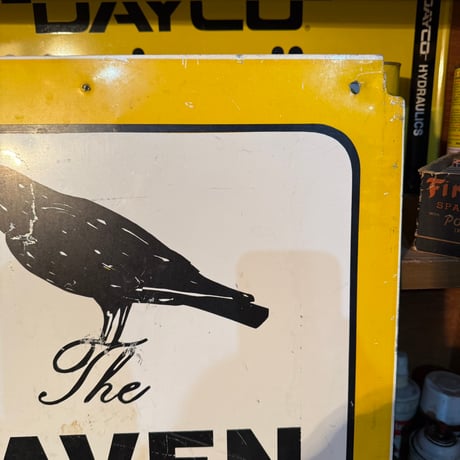 Vintage RAVEN 両面看板 17-362-13