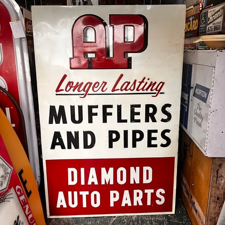 Vintage AP MUFFLERS 特大看板 20-196
