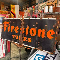 【希少!!】Vintage FIRESTONE ホーロー大型看板 18-309