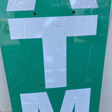 ヴィンテージ　ATM　両面看板　13-333