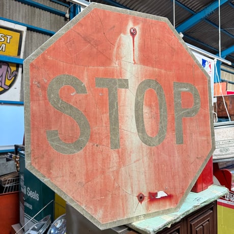 Vintage STOP ロードサイン 20-202-25