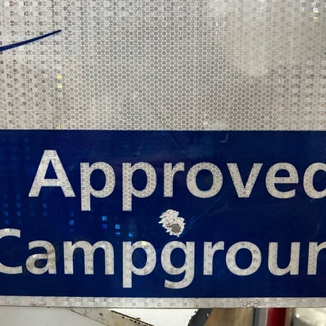 Vintage AAA Approved Campground 両面 看板 19-201-5