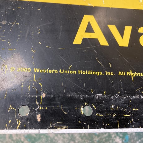WESTERN UNION　ヴィンテージ　両面看板　11-299