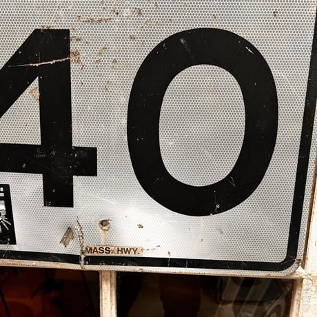 Vintage ロードサイン SPEED LIMIT 40 19-108-73