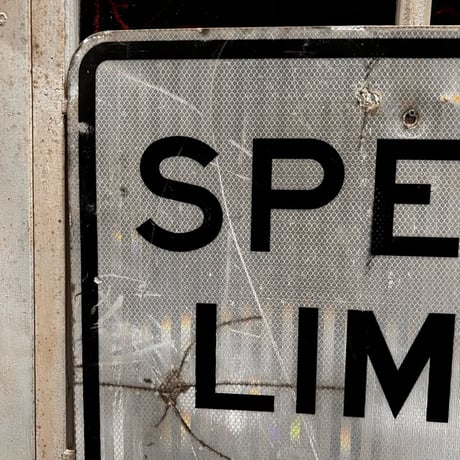 Vintage ロードサイン SPEED LIMIT 45 18-54-10