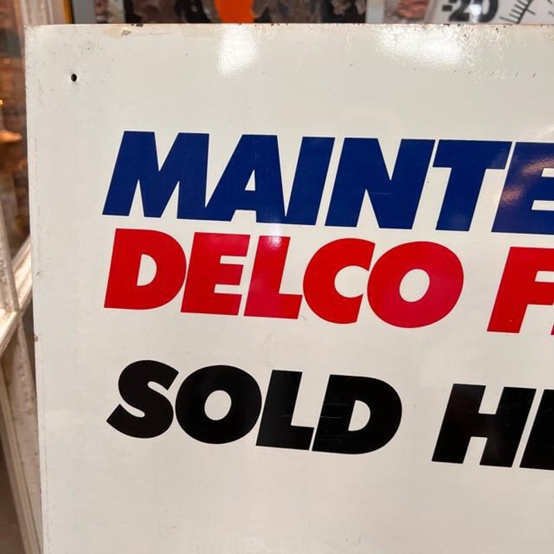 AC Delco BATTERIES ACデルコ標識 看板 ガレージ アメリカン AC Delco BATTERIES ACデルコ標識 看板 ガレージ アメリカン