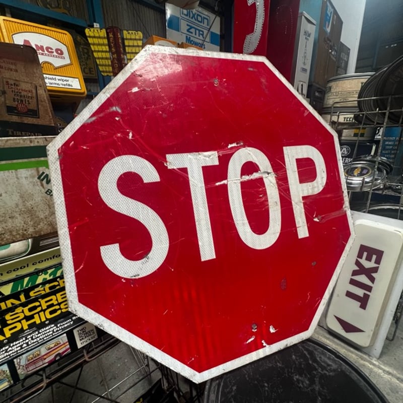 Vintage ロードサイン STOP 18-227-15 | BigBear Online