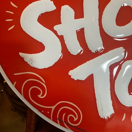 Vintage SHOCK TOP BEER ブリキ エンボス 看板 17-301-1