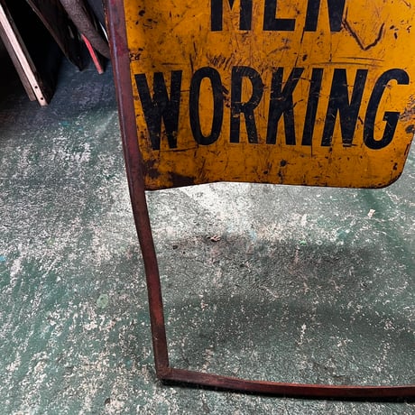 Vintage　MEN WORKING　道路標識　18-98