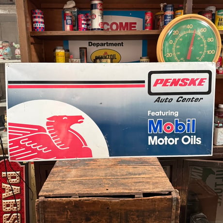 Vintage Mobil Service Station × PENSKE Auto Center  オリジナルショップサイン 20-171