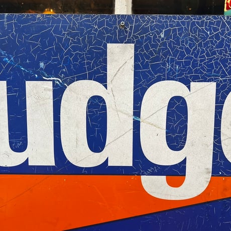Vintage Budget Truck Rental 両面看板　17-364