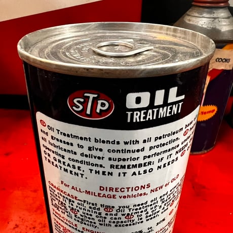 Vintage STP OIL CAN (中身入り) 17-77-27