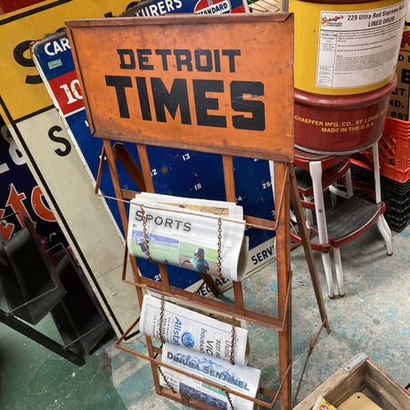 DETROIT TIMES　ヴィンテージ　ニュースペーパースタンド 　15-271