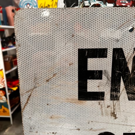 Vintage END OF BLOCK 看板 20-35-1