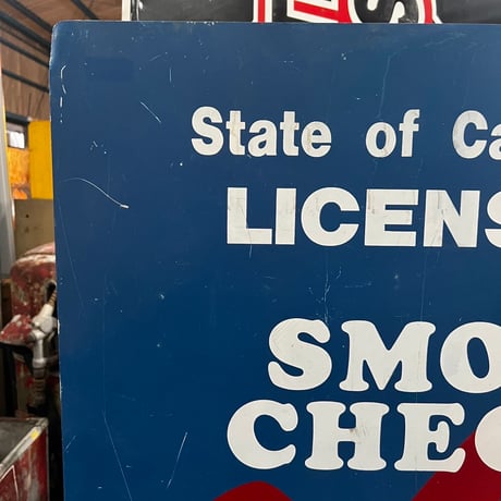 Vintage SMOG CHECK SIGN 17-293