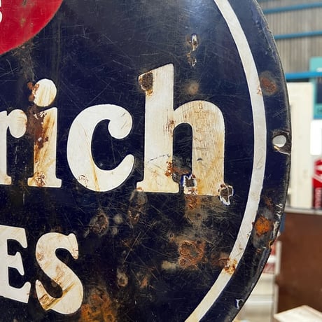 Vintage Goodrich TIRES 琺瑯 看板 16ー126