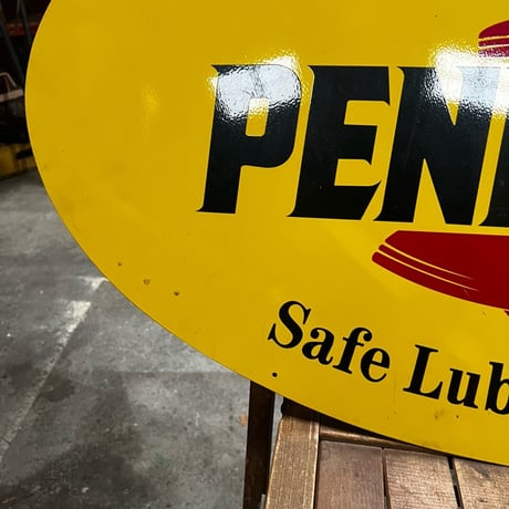 Vintage PENNZOIL 両面 看板 P-2