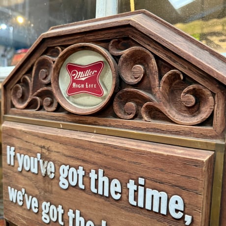 Vintage Miller High Life ウォールサイン 16-297