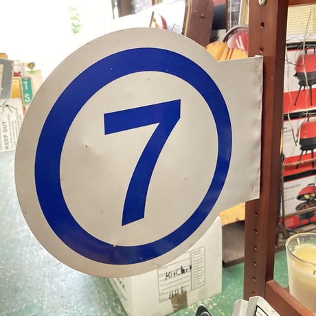 ヴィンテージ　ガソリンスタンド　両面サイン　16-279-3