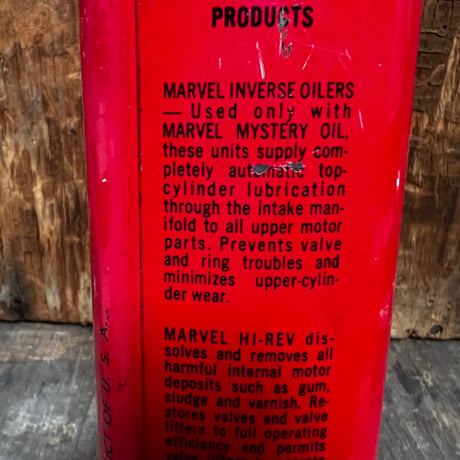 Vintage MARVEL MYSTERY OIL CAN 16-c-58