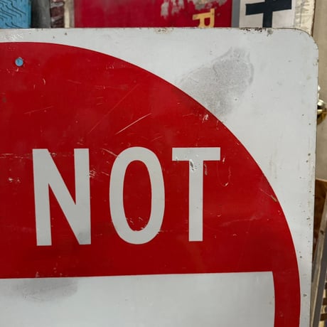 Vintage DO NOT ENTER ロードサイン 道路標識(大) 20-155-49