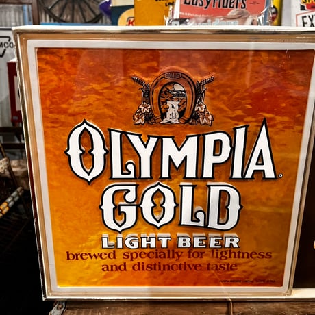 Vintage OLYMPIA GOLD ライトサイン 19-370