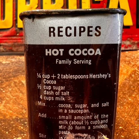 HERSHEY'S　COCOA　ヴィンテージ　缶　16-2-25