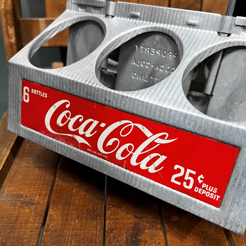 1950'sコカコーラ アルミニウム6ボトルキャリア 14-441