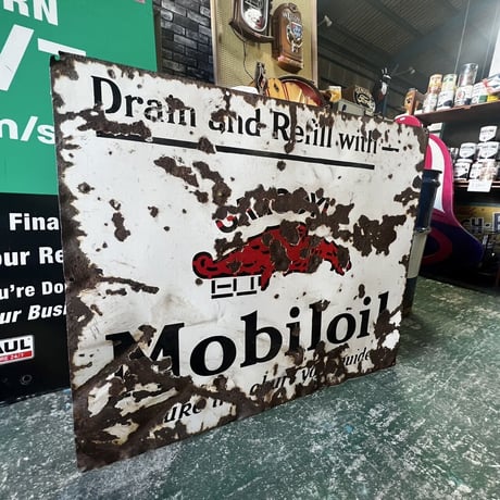 ヴィンテージ　Mobil Gargoyle VTG sign S-16-9