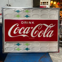 Vintage CocaCola VendingMachine Panel Sign 1960's 17-164