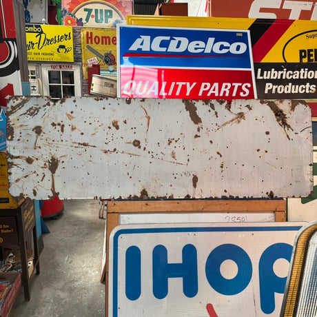 Vintage GOOD YEAR SERVICE STATION ホーロー大型看板 1-51