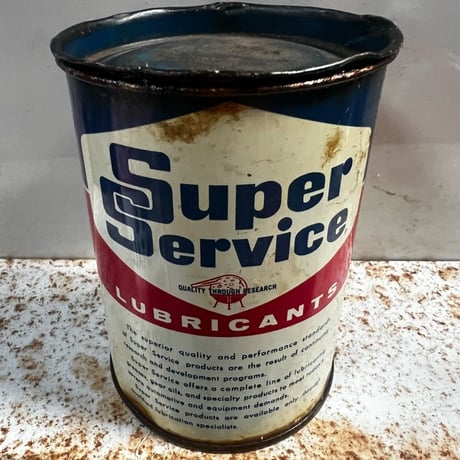 Vintage LUBRICANTS OIL 缶　16-c-25