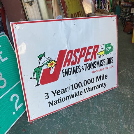 JASPER　ヴィンテージ　大型看板　14-385