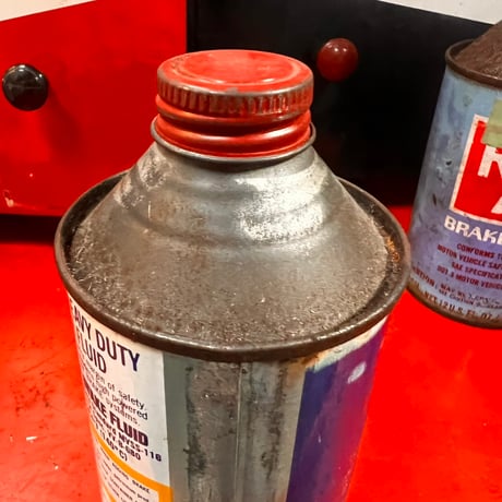 Vintage BRAKE FLUID OIL CAN (中身入り) 19-247-11