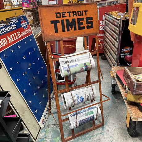 DETROIT TIMES　ヴィンテージ　ニュースペーパースタンド 　15-271