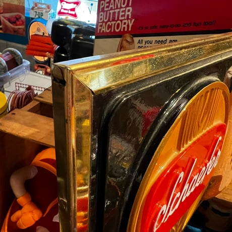 Vintage Schaefer plastic sign 17-333