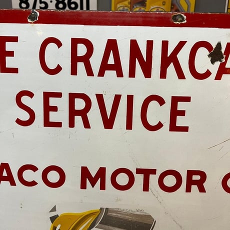 TEXACO ヴィンテージ 琺瑯　看板　K23-3
