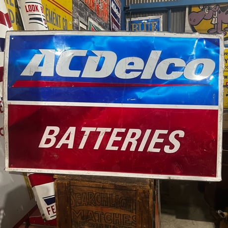 AC Delco BATTERIES ヴィンテージ看板 19-108-4