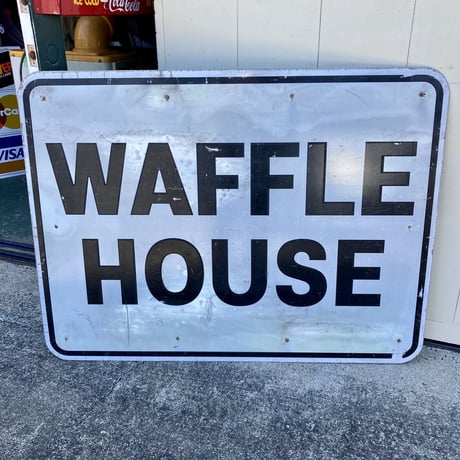 WAFFLE HOUSE × SONIC　ヴィンテージ　両面大型看板　14-388-7
