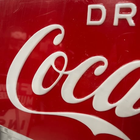 Vintage CocaCola VendingMachine Panel Sign 1960's 17-164