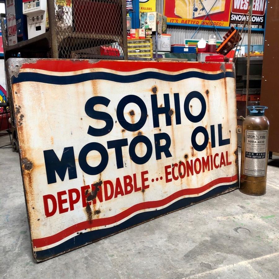 【ビンテージ　看板】　HAVOLINE MOTOR OIL ホーロー看板 ビンテージ 看板】 HAVOLINE MOTOR OIL ホーロー看板