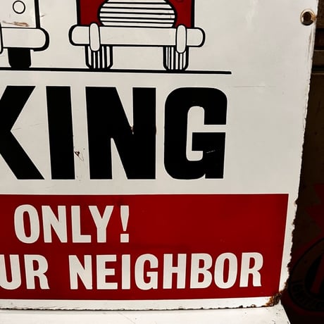 Vintage Welcome to A＆P! FREE PARKING SIGN 1950's 18-131