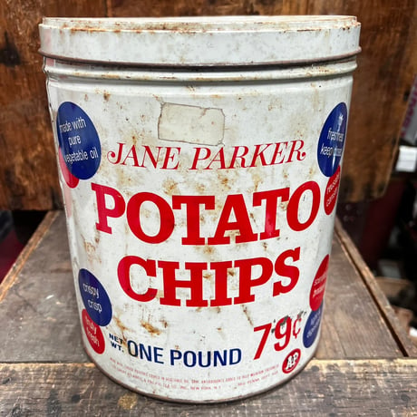 Vintage Potato Chips Can 12-55