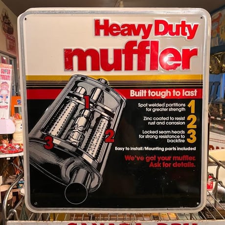 HeavyDuty MUFFLER　ヴィンテージ　看板　(14)305