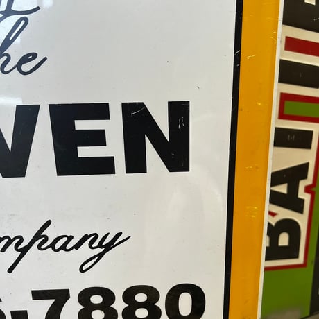 Vintage RAVEN Company 両面 SIGN 17-362-10
