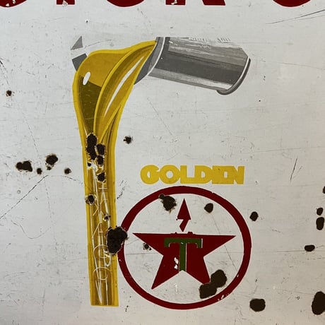 TEXACO ヴィンテージ 琺瑯　両面看板　K23-1