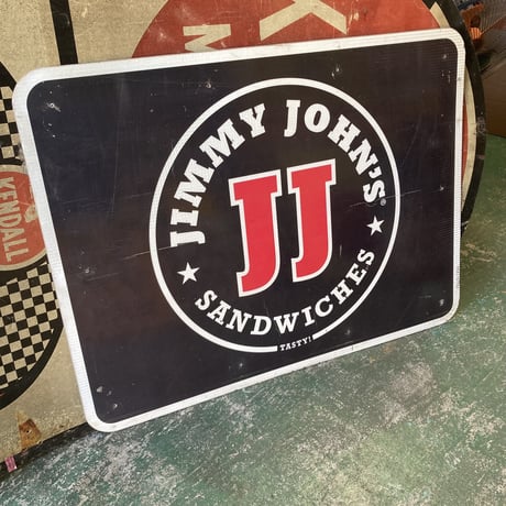 Jersey Mike’s × JIMMY JOHN’S　ヴィンテージ　大型両面看板　14-388-3