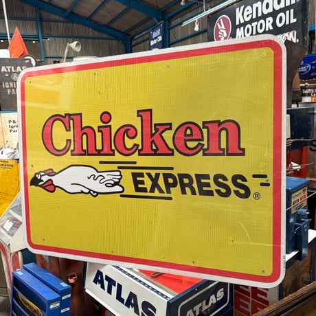 Vintage Chicken EXPRESS & Mariscos de Pescados 両面大型看板 21-276-5